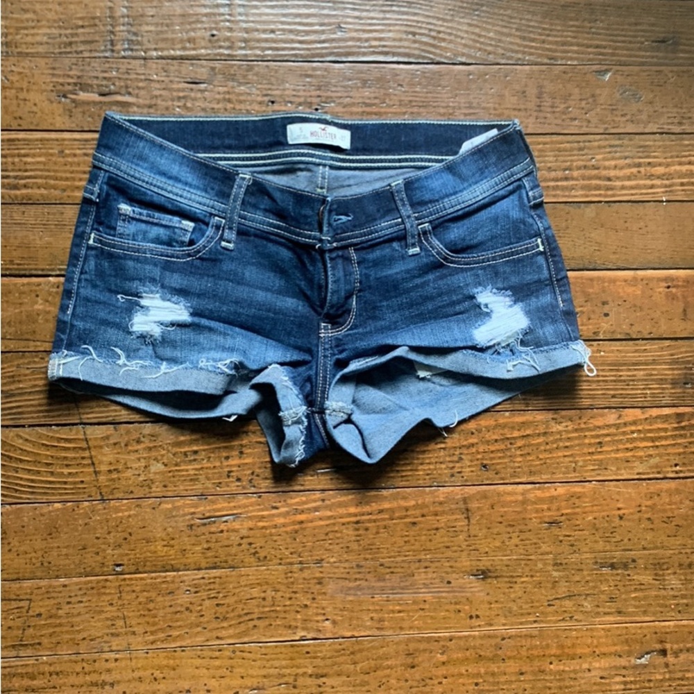 Women's Denim Blue Hollister Shorts
